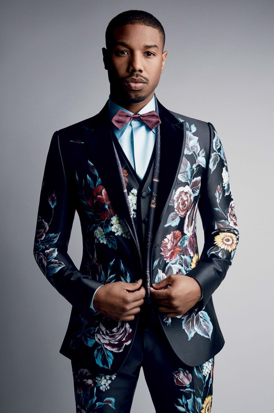 gucci floral suit